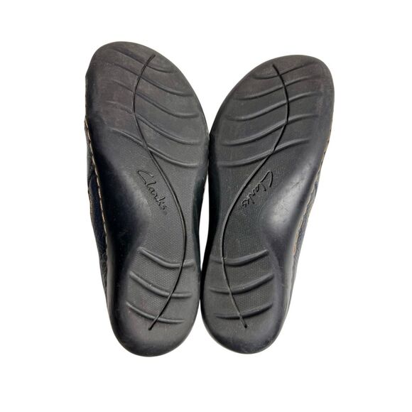 Clark’s blue leather Ashland indigo loafers size 6 - Picture 7 of 12